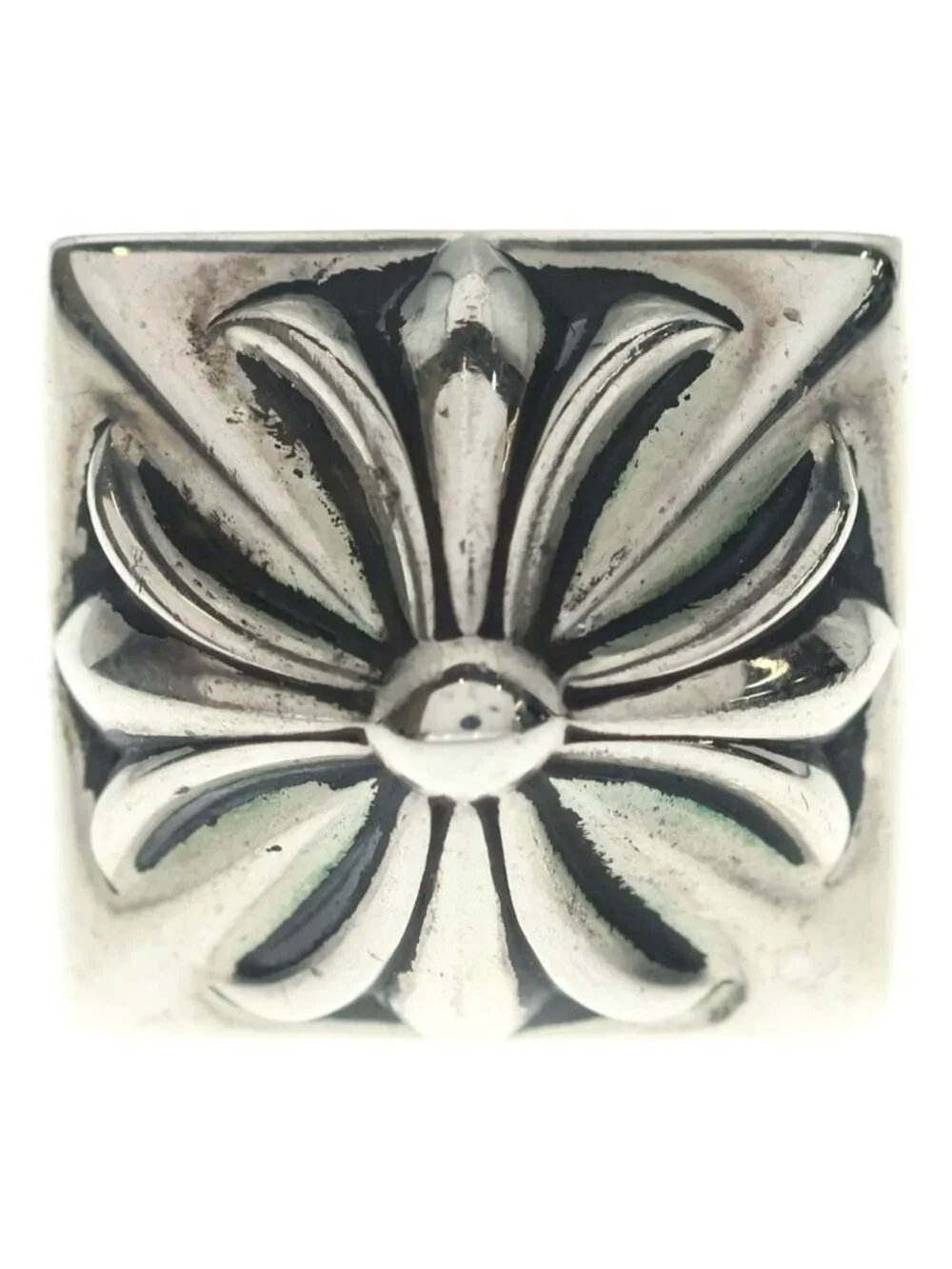 Chrome Hearts CH Plus Pyramid Ring Silver